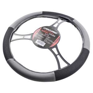 CARGUARD universal steering wheel cover in black and grey, 38 cm - Carguard