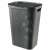 Cos rufe, 2 manere, capac, plastic, antracit, 60 L, 44x35x60 cm, Infinity Recycled, Curver 59967404
