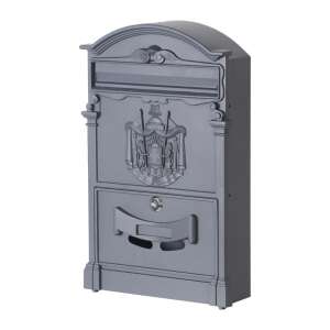 VRD antik stílusú acél Postaláda #antracit