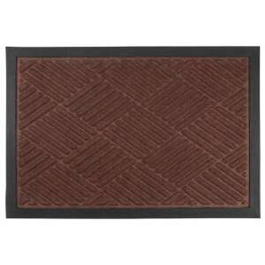MCT Home patterned doormat with black border, brown and black color, 40x60 cm - Doormat