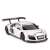 Audi R8 LMS remote control car, 1/24 scale, silver, front view