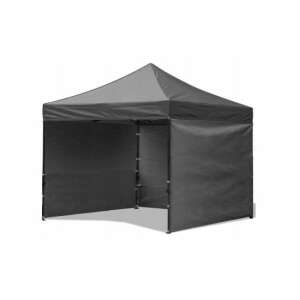 Сив сгъваем павилион 3x3m с три стени - Градински мебели