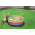 Kids playing in Bestway Rainbow inflatable pool, 157cm diameter, 46cm high, colorful, for kids
