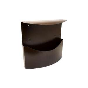 Damech Advertising Basket/Box, for Newspapers, with Lid, C4 format, 34 x 11.5 x 33 cm, Brown