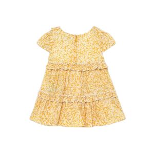 Mayoral Yellow, patterned, frilly baby girl dress – 68 cm 126757443 - Girls' Dress