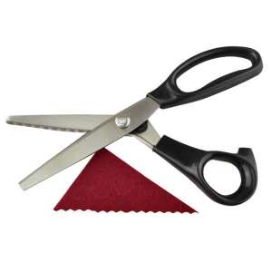 Cikk-cakk vágó olló - fém - 7 mm háromszöges