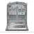 Gorenje GV663D60 beépíthető mosogatógép, nyitott ajtó, belső nézet