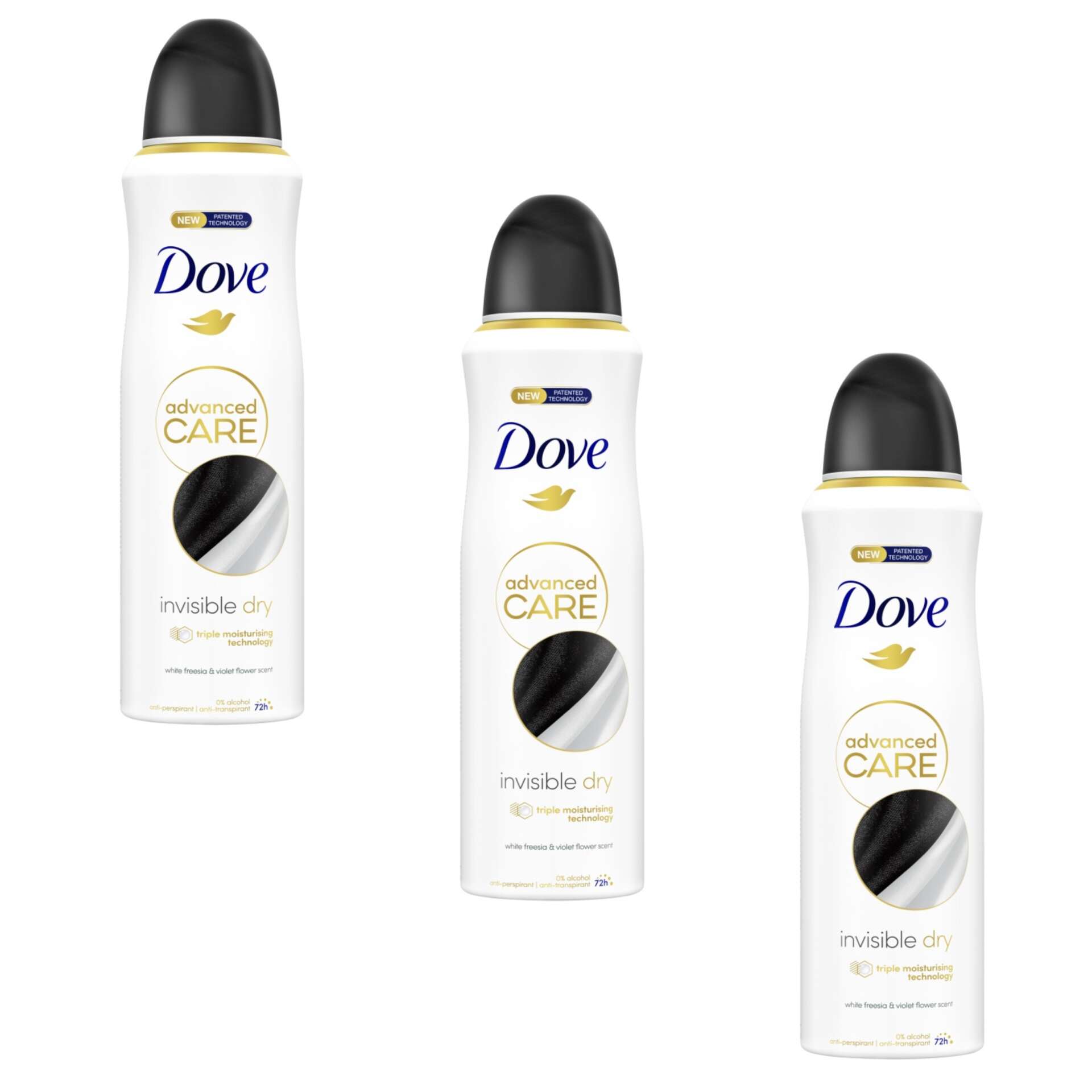 E-shop Dove Advanced Care dámsky antiperspirant deodorant Invisible Dry 3x200ml