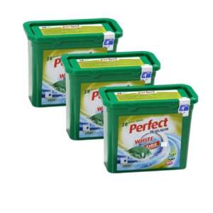 Perfect Platinum White kapszulás mosószer fehér ruhákhoz 3x28db
