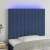 vidaXL Kék Szövet Fejtámla LED-del - 90x5x118/128cm 69857162