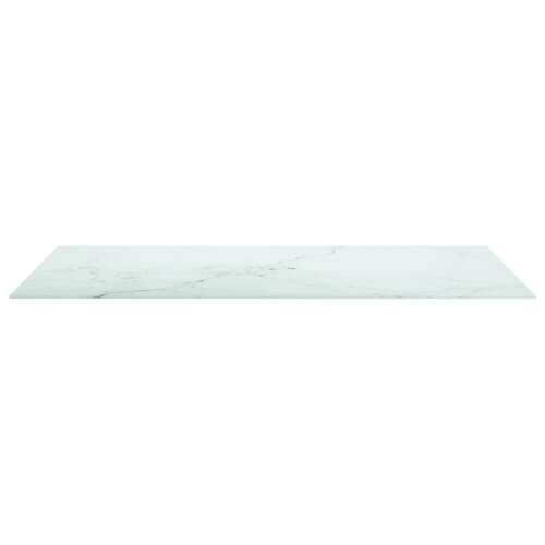 vidaXL edzett üveg asztallap márványdizájnnal, fehér, 120 x 62 cm - Asztallap