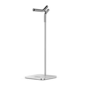 UGREEN LP143 silver headphone stand, angled view - Ugreen