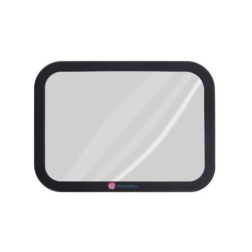 Petite&Mars Baby Car Mirror, black, wide view, rearview mirror for car, safety mirror for baby