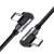 UGREEN US323 USB-C auf USB-C Winkelkabel, schwarz, 1 Meter