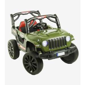 SZOMIK Elektromos Jeep Távirányítóval Leddel CAR-JS-2 - zöld  60047957 Elektromos jármű - Elektromos terepjáró - 35 kg