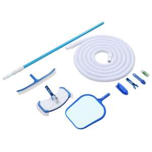 Set de curățare a piscinei vidaXL cu 9 piese, inclusiv aspirator, plasă, perie, stâlp telescopic și multe altele - Unelte de curățare manuală