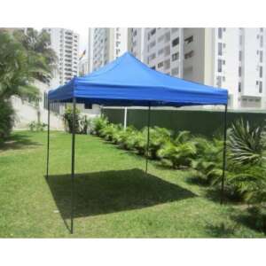 Praktikus Összecsukható Pavilon - Fémvázas - 3x6m - Kék