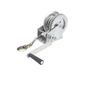 Flinke 1000kg manual winch, heavy duty, steel construction, 2 speed, with hook - Flinke