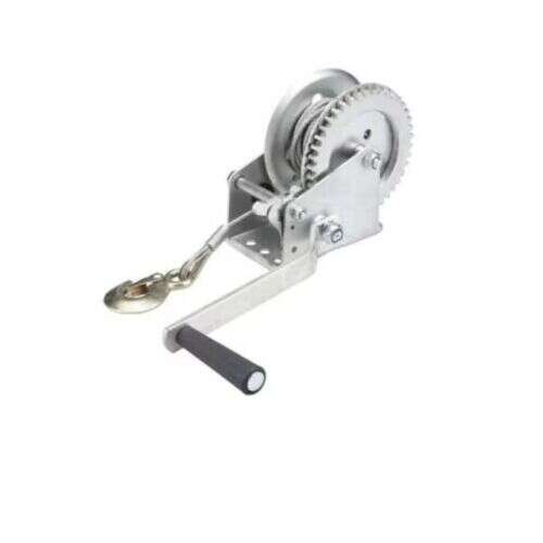 Flinke 500kg manual winch, heavy duty, steel construction, two speed, with hook, for lifting and pulling