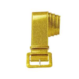 Aranyszínű csillámos öv, 120 cm hosszú, női jelmezekhez - Widmann