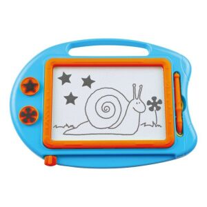 Tabla de desen magnetică Lena, albastru și portocaliu, cu desen de melc - Table de scris si desenat