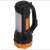 Kik KX4421 Rechargeable LED Searchlight, black and orange, side view