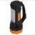Kik KX4421 Rechargeable LED Searchlight, black and orange, side view