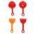 Ikonka Homokozó sand toys: red plastic shovel and rake set