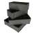 Set of 4 grey drawer organizers for underwear and socks, with 46 compartments