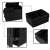 Black car trunk organizer, large size, with multiple compartments and pockets