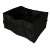 Black car trunk organizer, large size, with multiple compartments and pockets