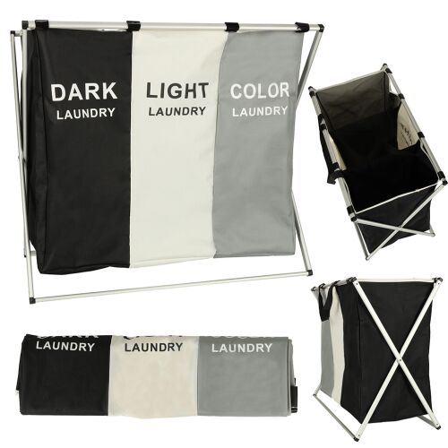 Ikonka Kosz na śmieci z 3 przegrodami 135L