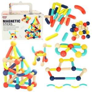 Jucărie de construcție magnetică pentru copii mici 64pcs 60055579 Jucării de construcții magnetice