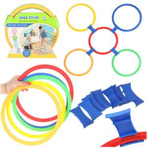 Joc pentru sala de clasă cu cercuri colorate 10 roți și conectori 66831156 Jucarii pentru activitati in aer liber
