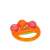 Babyband Rattle, orange plastic rattle with pink balls for babies