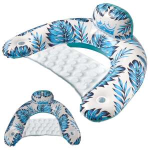 Floating Chair Lounger Water Hammock Blue