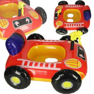 Piros és sárga felfújható autó úszógumi vízipisztollyal gyerekeknek, 77x85cm - Úszógumi