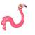 Pink inflatable flamingo pool float