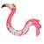 Pink inflatable flamingo pool float, 131cm