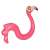 Pink inflatable flamingo pool float, 131cm