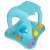 Aufblasbarer Babyschwimmer mit Baldachin, blaues Seestern-Design
