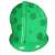 Green inflatable frog pool with canopy, 95cm, for kids