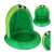 Green inflatable frog pool with canopy, 95cm, for kids