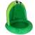 Green inflatable frog pool with canopy, 95cm, for kids
