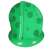 Green inflatable frog pool with canopy, 95cm, for kids