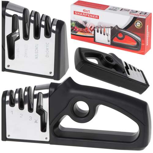 Kitchen Knife Sharpener 4In1 Knife Scissors Sharpener