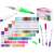 100 Farben Dual-Tip-Pinsel-Stifte Set, Kunstbedarf, Zeichenmarker, Kalligrafie-Stifte, Aquarellmarker