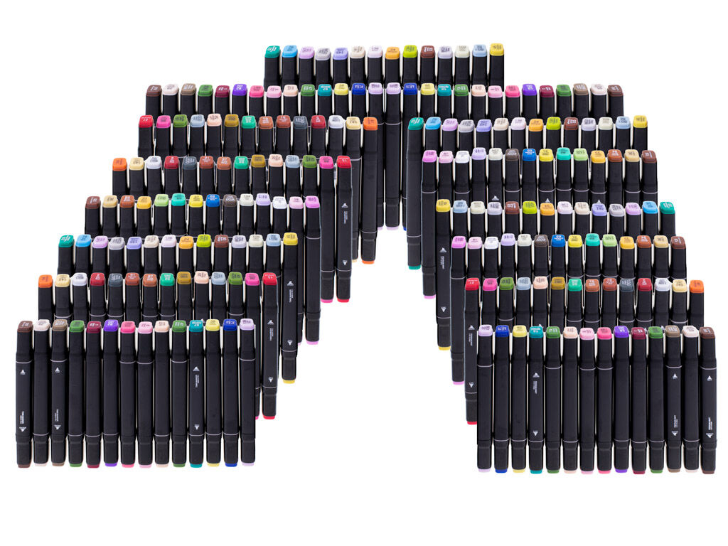 Ikonka kétoldalas alkoholos Filctoll készlet 168db