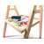 Close-up of the shelf on the double-sided chalkboard and whiteboard easel