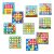 Ikonka Button Mosaic Puzzle pattern cards